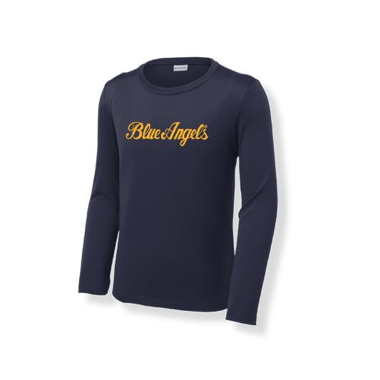 Long Sleeve Blue Angels Swim Shirt