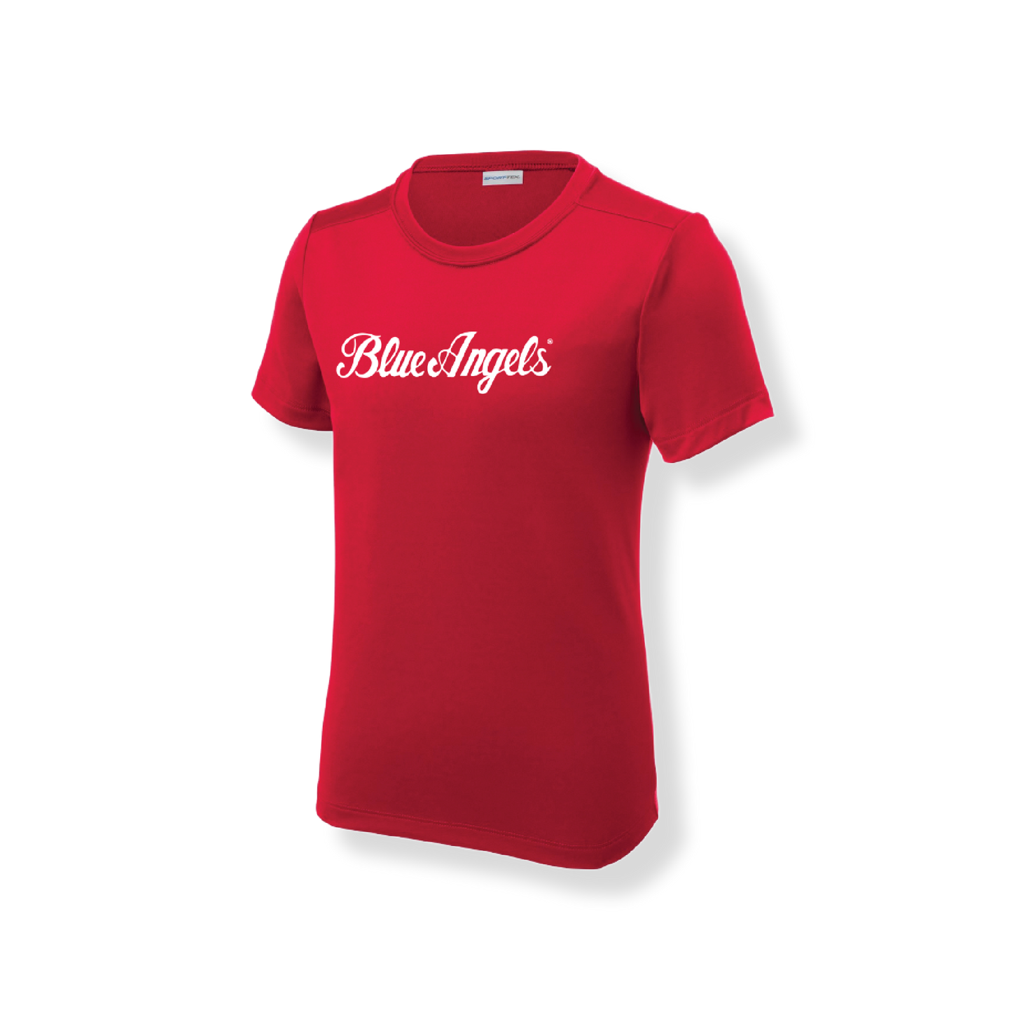 Blue Angels Script Youth Swim Shirt