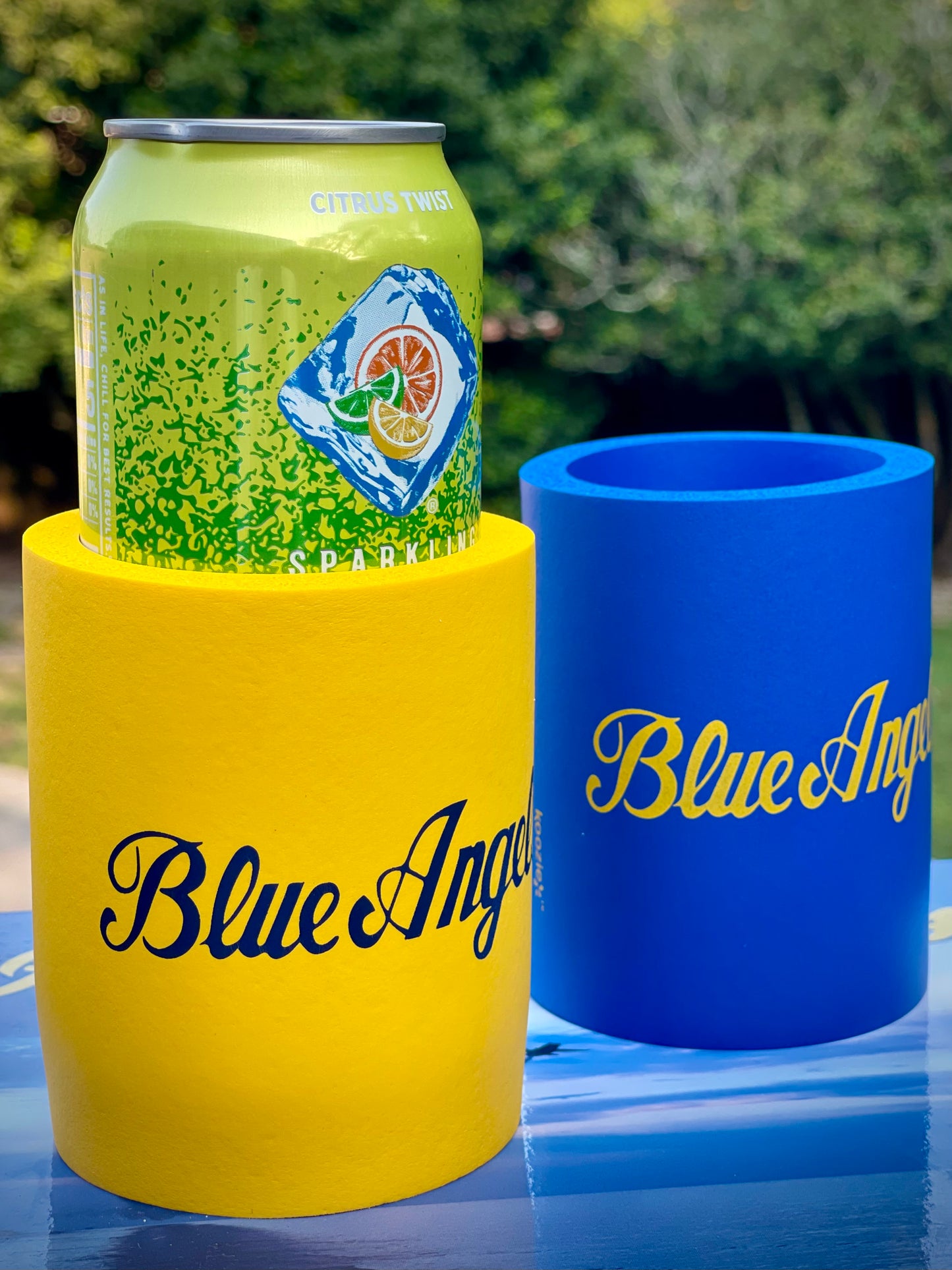 Blue Can Koozie